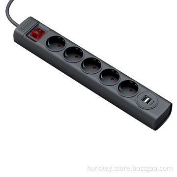 German standard power strip with 5 outlets